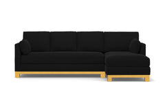 Avalon 2pc Sectional Sofa :: Leg Finish: Natural / Configuration: RAF - Chaise on the Right