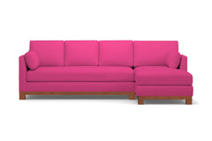 Avalon 2pc Sectional Sofa :: Leg Finish: Pecan / Configuration: RAF - Chaise on the Right