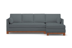 Avalon 2pc Sectional Sofa :: Leg Finish: Pecan / Configuration: RAF - Chaise on the Right