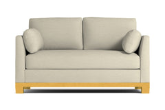 Avalon Twin Size Sleeper Sofa Bed :: Leg Finish: Natural / Sleeper Option: Deluxe Innerspring Mattress