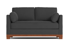 Avalon Apartment Size Sleeper Sofa Bed :: Leg Finish: Pecan / Sleeper Option: Memory Foam Mattress