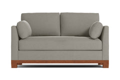 Avalon Apartment Size Sleeper Sofa Bed :: Leg Finish: Pecan / Sleeper Option: Memory Foam Mattress