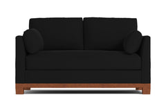 Avalon Apartment Size Sleeper Sofa Bed :: Leg Finish: Pecan / Sleeper Option: Memory Foam Mattress