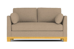 Avalon Twin Size Sleeper Sofa Bed :: Leg Finish: Natural / Sleeper Option: Deluxe Innerspring Mattress