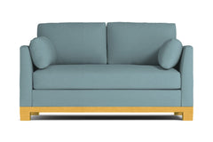 Avalon Twin Size Sleeper Sofa Bed :: Leg Finish: Natural / Sleeper Option: Memory Foam Mattress