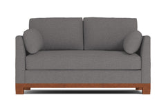 Avalon Apartment Size Sleeper Sofa Bed :: Leg Finish: Pecan / Sleeper Option: Deluxe Innerspring Mattress