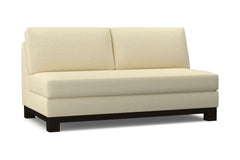 Avalon Armless Apartment Size Sofa :: Leg Finish: Espresso
