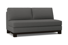 Avalon Armless Apartment Size Sofa :: Leg Finish: Espresso