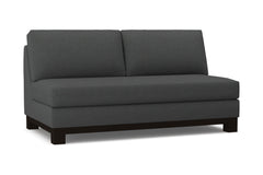 Avalon Armless Apartment Size Sofa :: Leg Finish: Espresso