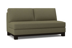 Avalon Armless Apartment Size Sofa :: Leg Finish: Espresso