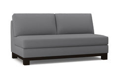 Avalon Armless Apartment Size Sofa :: Leg Finish: Espresso