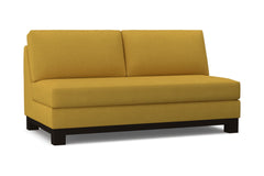 Avalon Armless Apartment Size Sofa :: Leg Finish: Espresso