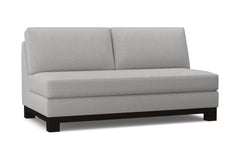 Avalon Armless Apartment Size Sofa :: Leg Finish: Espresso