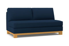 Avalon Armless Apartment Size Sofa :: Leg Finish: Natural