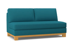 Avalon Armless Apartment Size Sofa :: Leg Finish: Natural