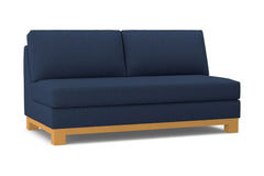 Avalon Armless Apartment Size Sofa :: Leg Finish: Natural