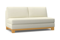 Avalon Armless Apartment Size Sofa :: Leg Finish: Natural