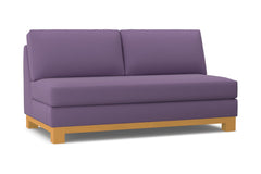 Avalon Armless Apartment Size Sofa :: Leg Finish: Natural