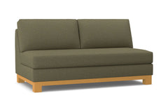 Avalon Armless Apartment Size Sofa :: Leg Finish: Natural