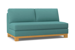 Avalon Armless Apartment Size Sofa :: Leg Finish: Natural