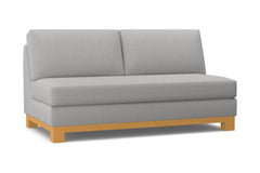 Avalon Armless Apartment Size Sofa :: Leg Finish: Natural