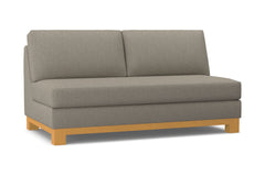 Avalon Armless Apartment Size Sofa :: Leg Finish: Natural