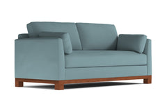 Avalon Queen Size Sleeper Sofa Bed :: Leg Finish: Pecan / Sleeper Option: Deluxe Innerspring Mattress