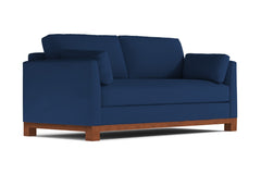 Avalon Queen Size Sleeper Sofa Bed :: Leg Finish: Pecan / Sleeper Option: Memory Foam Mattress