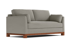 Avalon Queen Size Sleeper Sofa Bed :: Leg Finish: Pecan / Sleeper Option: Memory Foam Mattress