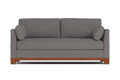 Avalon Queen Size Sleeper Sofa Bed :: Leg Finish: Pecan / Sleeper Option: Deluxe Innerspring Mattress