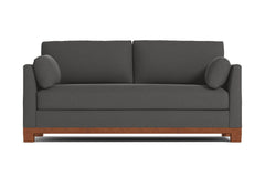 Avalon Queen Size Sleeper Sofa Bed :: Leg Finish: Pecan / Sleeper Option: Deluxe Innerspring Mattress