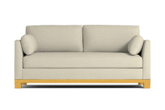 Avalon Queen Size Sleeper Sofa Bed :: Leg Finish: Natural / Sleeper Option: Deluxe Innerspring Mattress