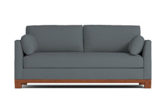 Avalon Queen Size Sleeper Sofa Bed :: Leg Finish: Pecan / Sleeper Option: Deluxe Innerspring Mattress