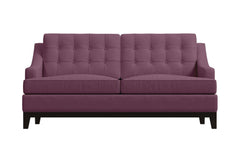 Bannister Twin Size Sleeper Sofa Bed :: Leg Finish: Espresso / Sleeper Option: Memory Foam Mattress