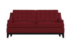 Bannister Twin Size Sleeper Sofa Bed :: Leg Finish: Espresso / Sleeper Option: Memory Foam Mattress