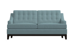 Bannister Twin Size Sleeper Sofa Bed :: Leg Finish: Espresso / Sleeper Option: Memory Foam Mattress