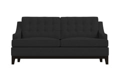 Bannister Twin Size Sleeper Sofa Bed :: Leg Finish: Espresso / Sleeper Option: Memory Foam Mattress