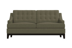 Bannister Twin Size Sleeper Sofa Bed :: Leg Finish: Espresso / Sleeper Option: Memory Foam Mattress