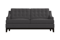 Bannister Twin Size Sleeper Sofa Bed :: Leg Finish: Espresso / Sleeper Option: Memory Foam Mattress