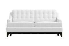 Bannister Twin Size Sleeper Sofa Bed :: Leg Finish: Espresso / Sleeper Option: Deluxe Innerspring Mattress