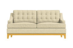 Bannister Twin Size Sleeper Sofa Bed :: Leg Finish: Natural / Sleeper Option: Memory Foam Mattress