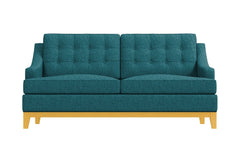 Bannister Twin Size Sleeper Sofa Bed :: Leg Finish: Natural / Sleeper Option: Memory Foam Mattress