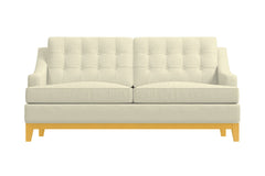 Bannister Twin Size Sleeper Sofa Bed :: Leg Finish: Natural / Sleeper Option: Deluxe Innerspring Mattress