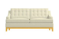 Bannister Apartment Size Sleeper Sofa Bed :: Leg Finish: Natural / Sleeper Option: Deluxe Innerspring Mattress