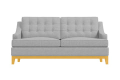 Bannister Twin Size Sleeper Sofa Bed :: Leg Finish: Natural / Sleeper Option: Memory Foam Mattress