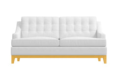 Bannister Twin Size Sleeper Sofa Bed :: Leg Finish: Natural / Sleeper Option: Deluxe Innerspring Mattress