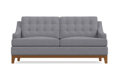 Bannister Twin Size Sleeper Sofa Bed :: Leg Finish: Pecan / Sleeper Option: Deluxe Innerspring Mattress