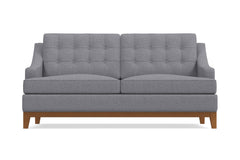 Bannister Twin Size Sleeper Sofa Bed :: Leg Finish: Pecan / Sleeper Option: Memory Foam Mattress