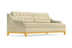 Bannister Queen Size Sleeper Sofa Bed :: Leg Finish: Natural / Sleeper Option: Memory Foam Mattress