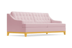 Bannister Queen Size Sleeper Sofa Bed :: Leg Finish: Natural / Sleeper Option: Memory Foam Mattress